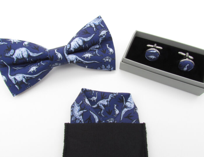 Blue Dinosaur Bowtie Set - Image 8