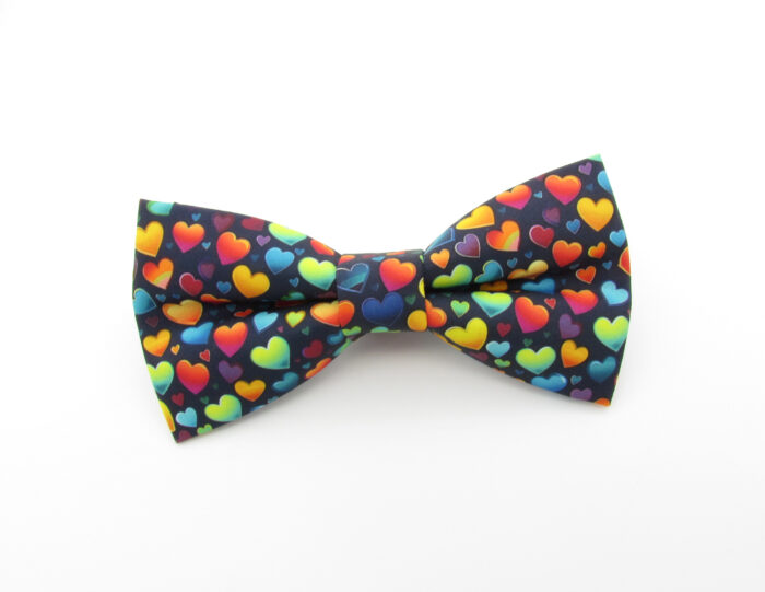 Colourful Heart Patterned Bowtie Set - Image 2