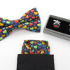 Colourful Heart Patterned Bowtie Set - Image 9