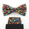 Colourful Heart Patterned Bowtie Set - Image 8