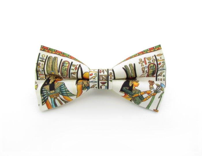 Egyptian Hieroglyphics Themed Bowtie & Cufflinks