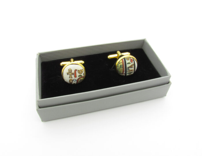 Egyptian Hieroglyphics Themed Bowtie & Cufflinks - Image 5