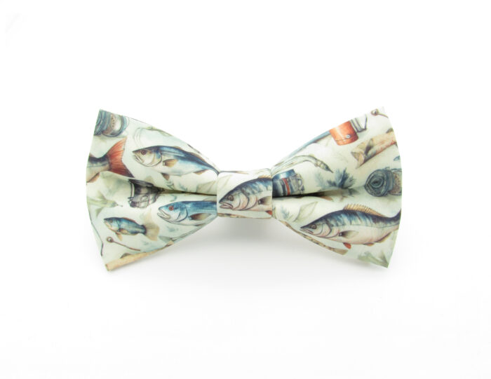 Fishing Bowtie & Faux Pocket Square