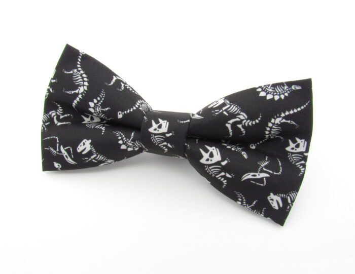 Black Dinosaur Fossil Bowtie & Pocket Square - Image 3