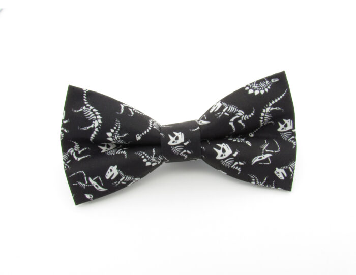 Black Dinosaur Fossil Bowtie & Pocket Square - Image 2
