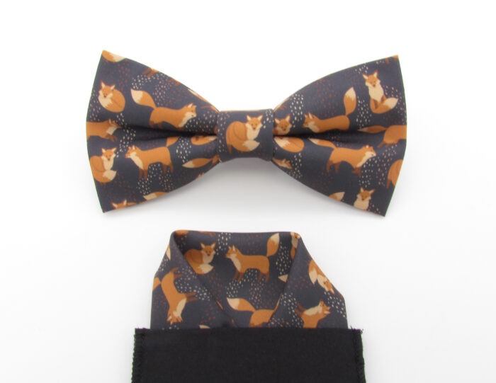 Fox Bowtie & Faux Pocket Square - Image 5