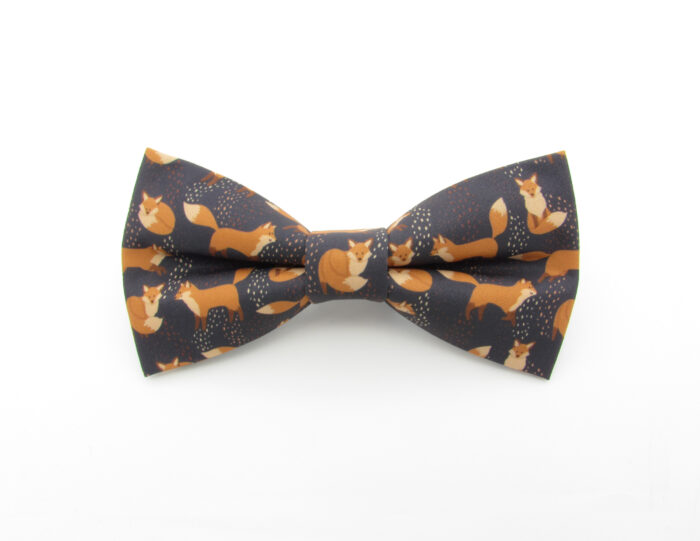 Fox Bowtie & Faux Pocket Square
