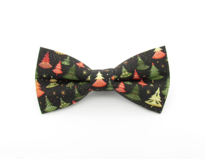 Green Festive Tree Bowtie