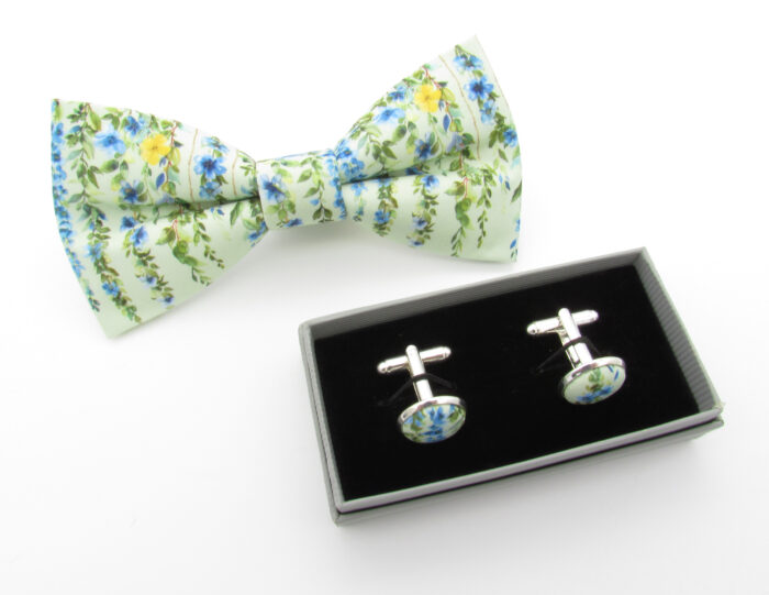 Green Falling Vines Bowtie Set - Image 7