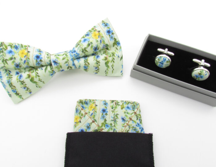 Green Falling Vines Bowtie Set - Image 9