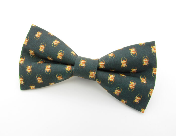 Egyptian Scarab Beetle Patterned Bowtie & Cufflinks - Image 3