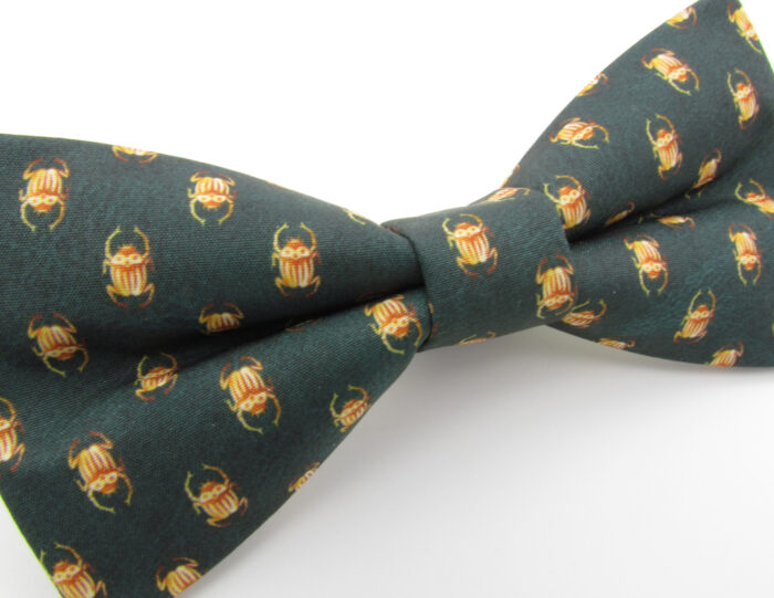 Egyptian Scarab Beetle Patterned Bowtie & Cufflinks - Image 4