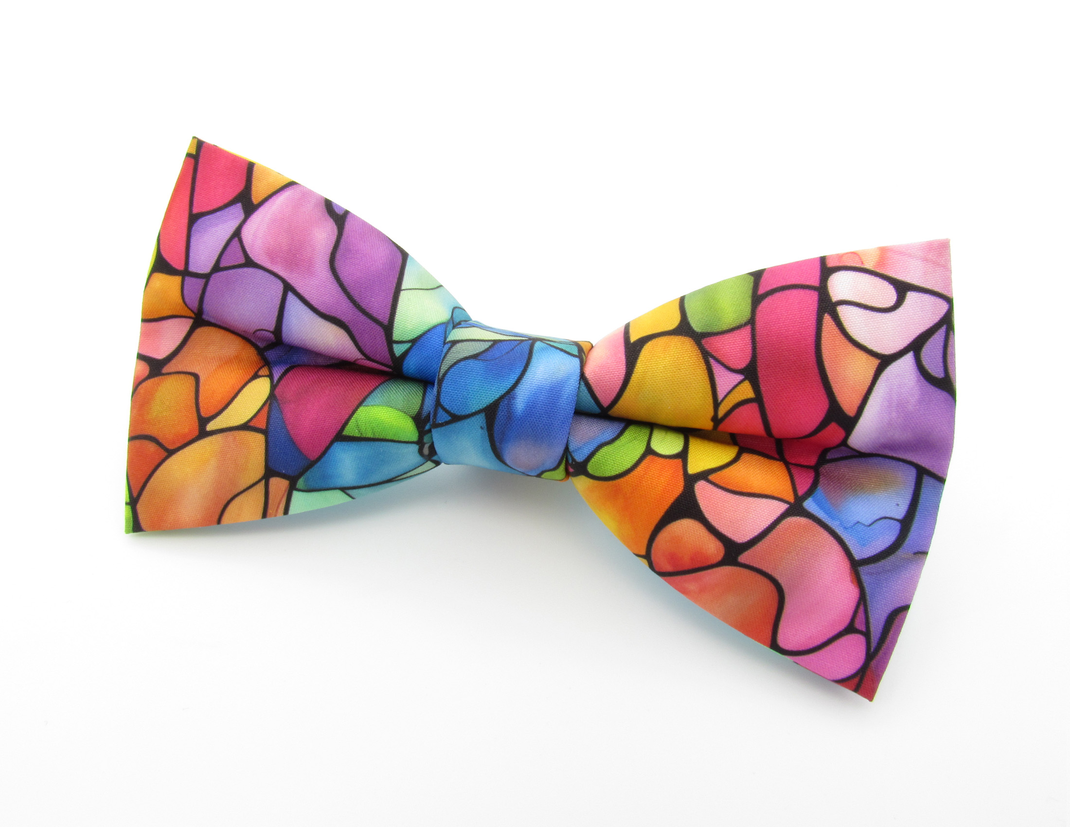 Rainbow Stained Glass Bowtie Set - Image 3