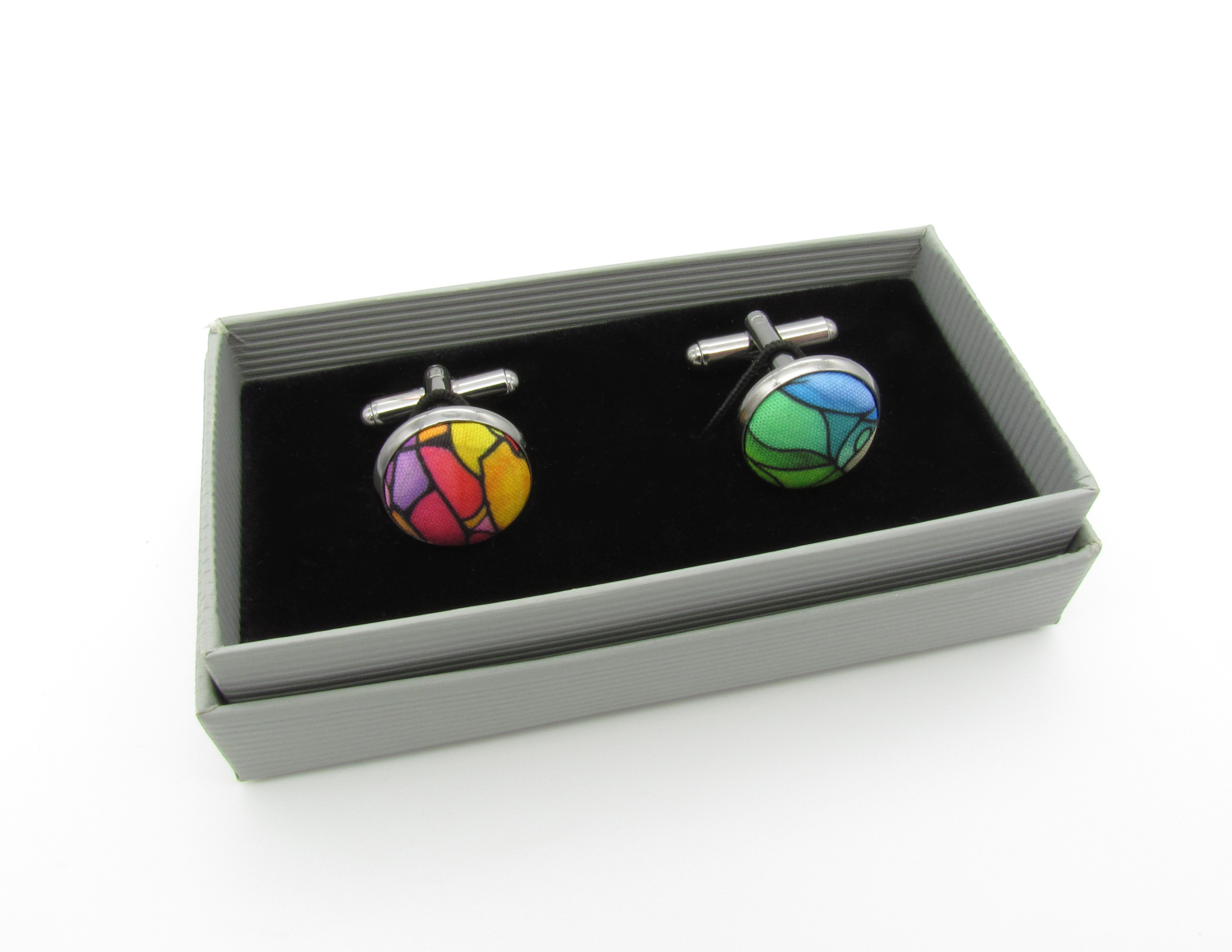 Rainbow Stained Glass Bowtie Set - Image 5