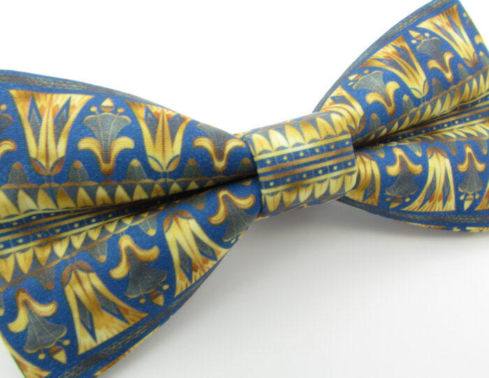 Gold and Blue Egyptian Inspired Bowtie - Image 4