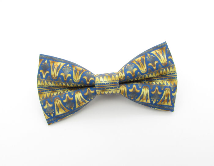 Gold and Blue Egyptian Inspired Bowtie - Image 2