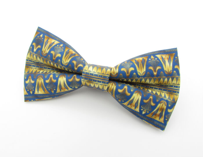 Gold and Blue Egyptian Inspired Bowtie - Image 3