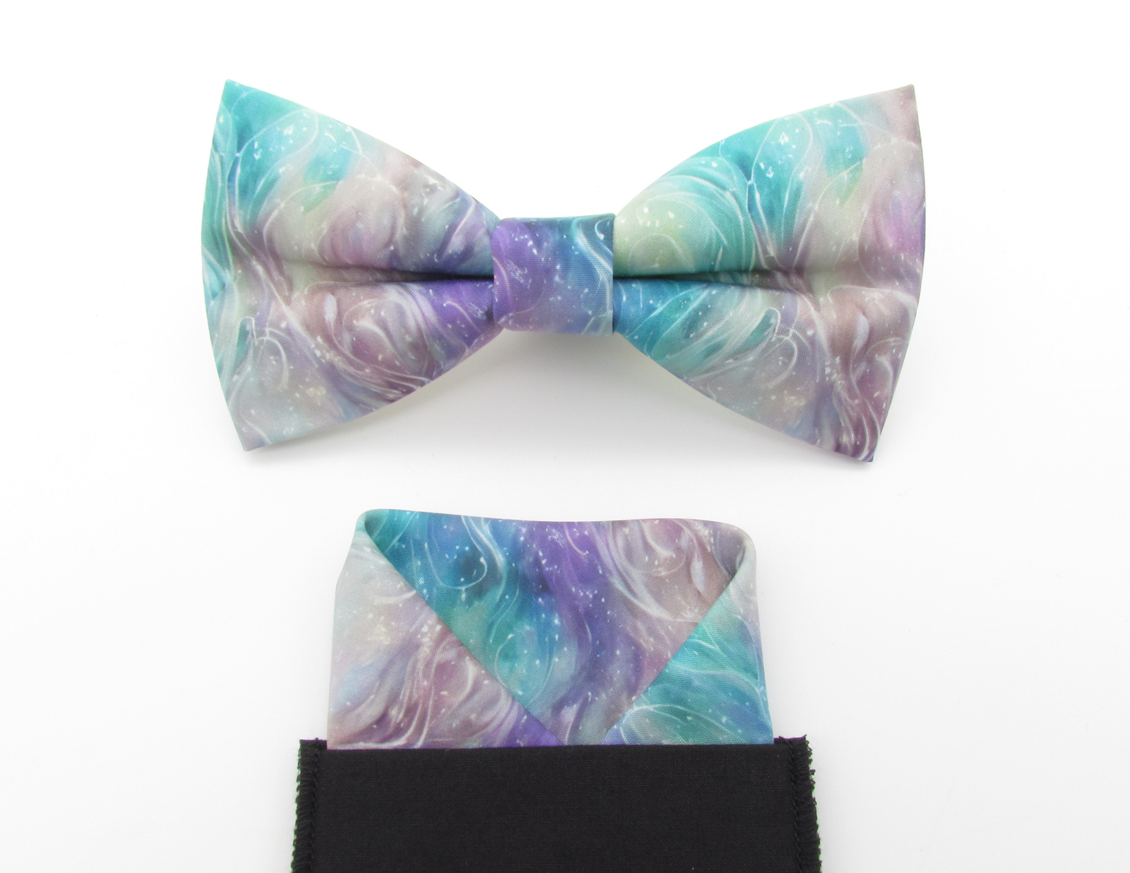Magical Pastel Bowtie & Faux Pocket Square - Image 5
