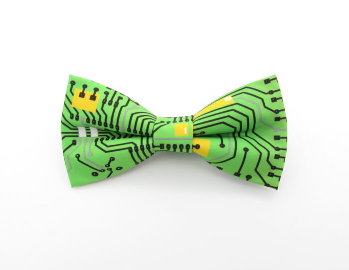 Green Computer Chip Bowtie Set