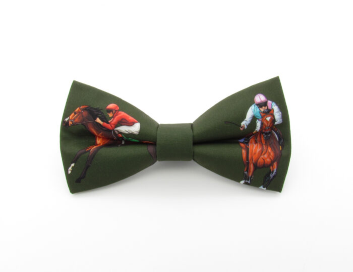 Green Horse Racing Bowtie Set