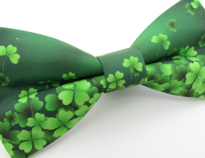 Green Shamrock Bowtie & Cufflinks - Image 4