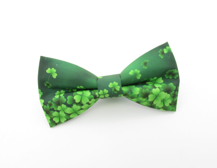 Green Shamrock Bowtie & Cufflinks - Image 2