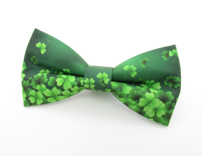Green Shamrock Bowtie & Cufflinks - Image 3