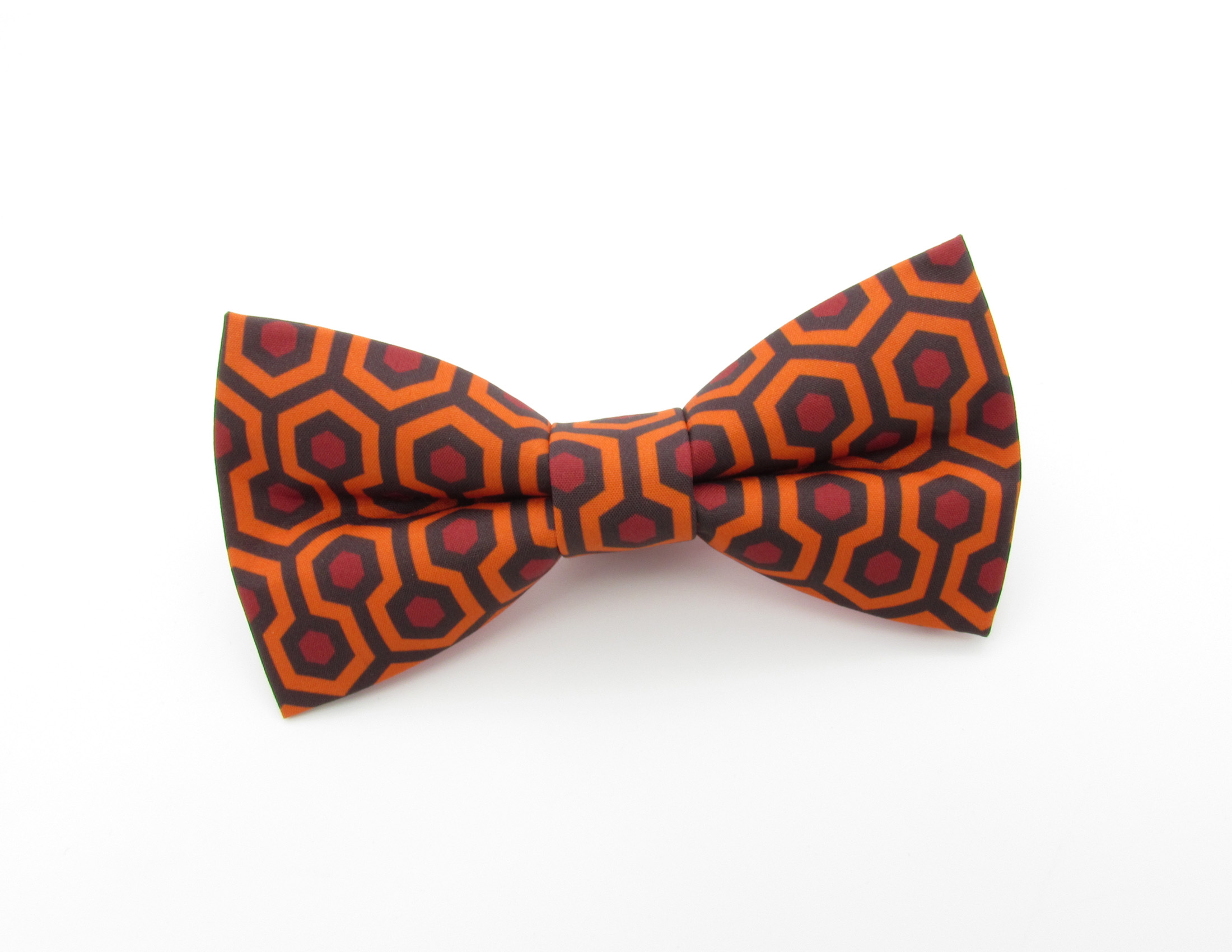 Hexagon Orange and Red Bowtie Set - Image 2