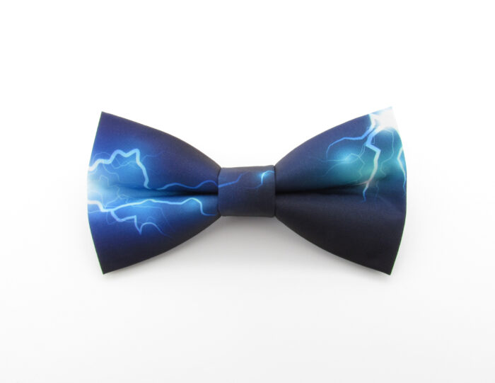 Lightning Bowtie & Faux Pocket Square