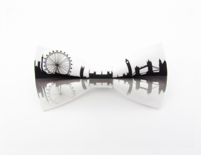 London Skyline Silhouette Bowtie
