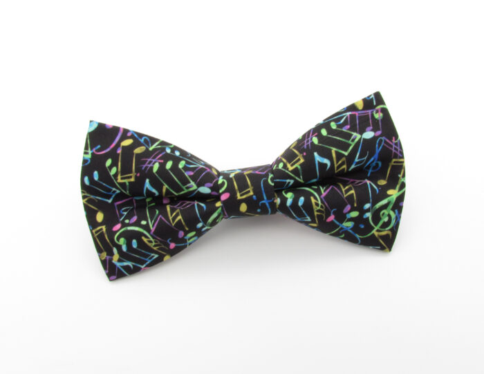 Black Music Note Bowtie Set - Image 2