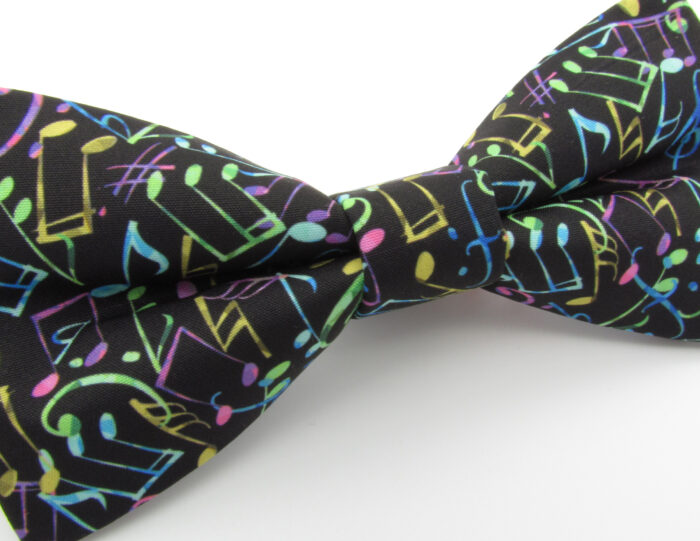 Black Music Note Bowtie Set - Image 8