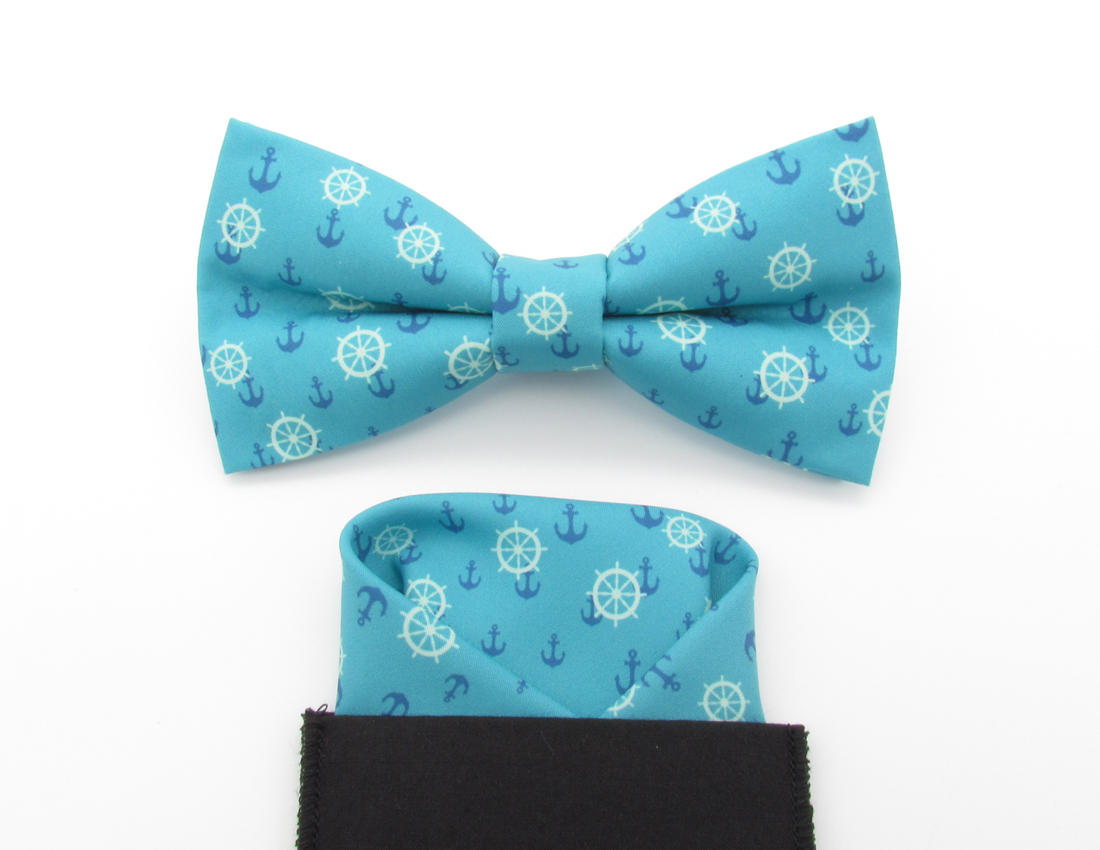 Ocean Blue Nautical Bowtie Set - Image 5