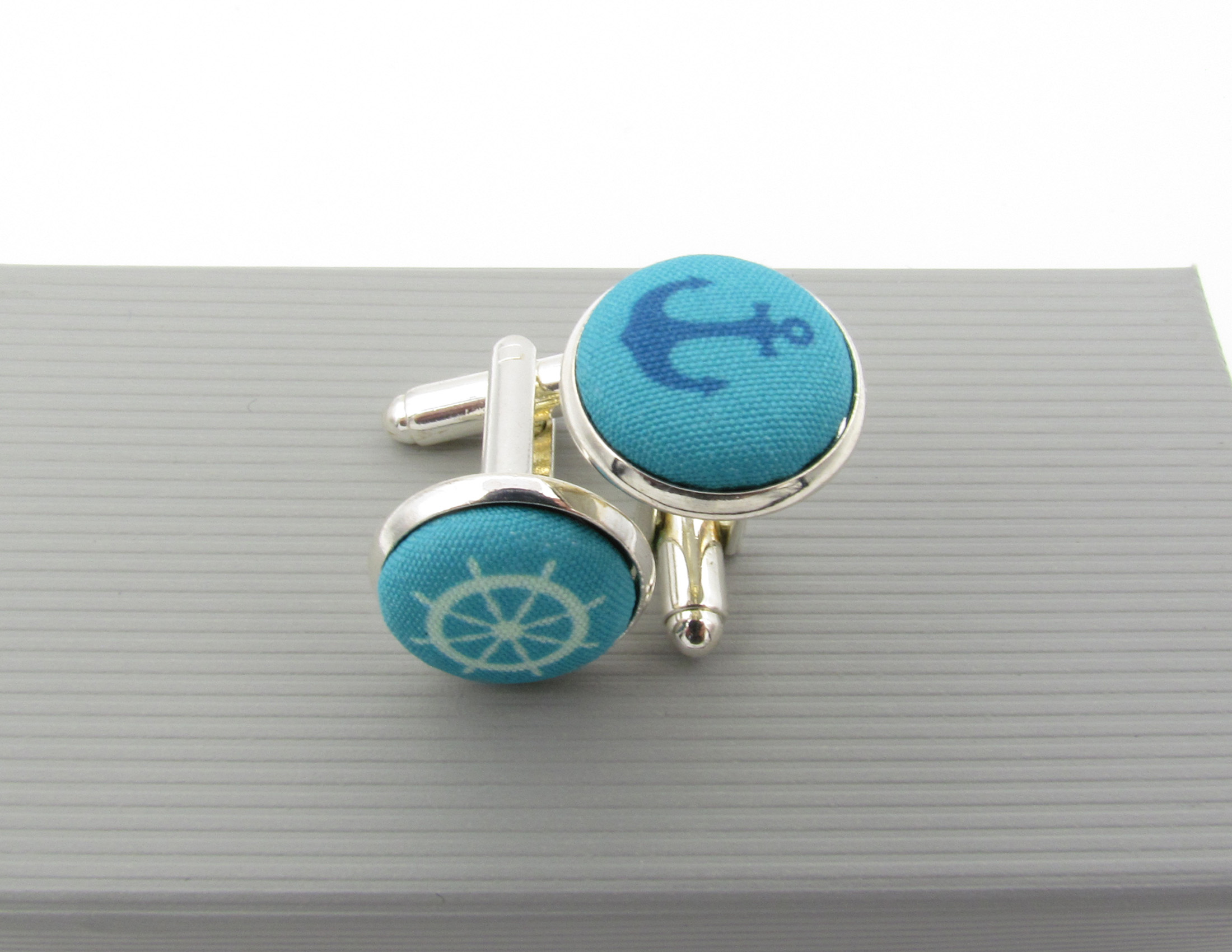 Ocean Blue Nautical Bowtie Set - Image 9