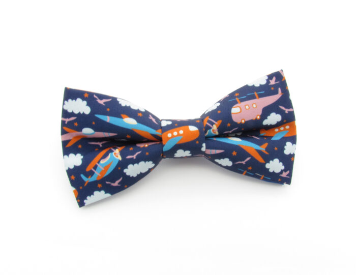 Navy Blue Plane Bowtie - Image 2