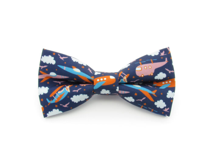 Navy Blue Plane Bowtie