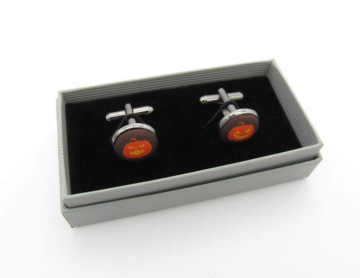 Halloween Pumpkin Bowtie & Cufflinks - Image 5