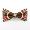 Roulette Wheel Inspired Bowtie & Faux Pocket Square