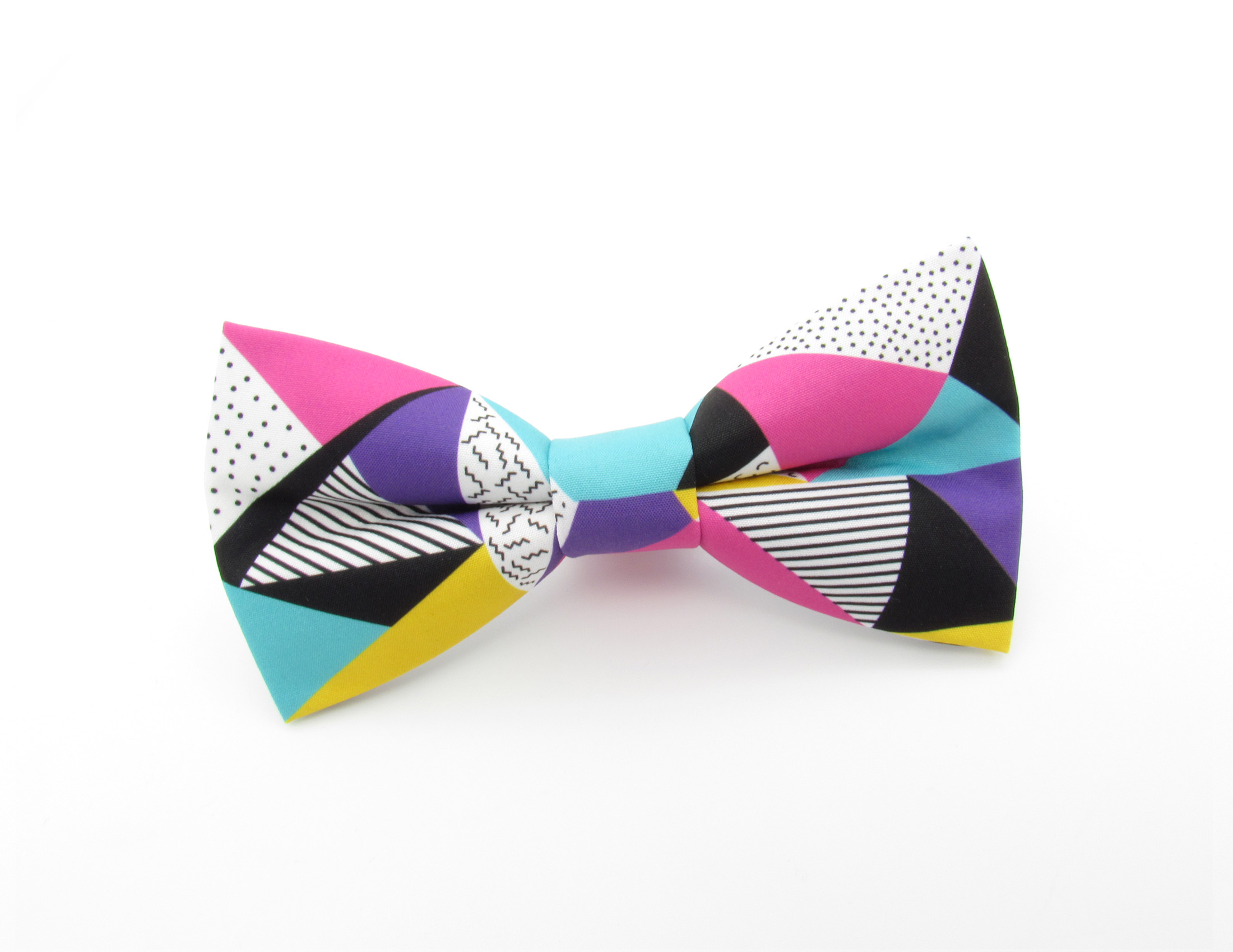 80's Funky Retro Pattern Bowtie Set - Image 2