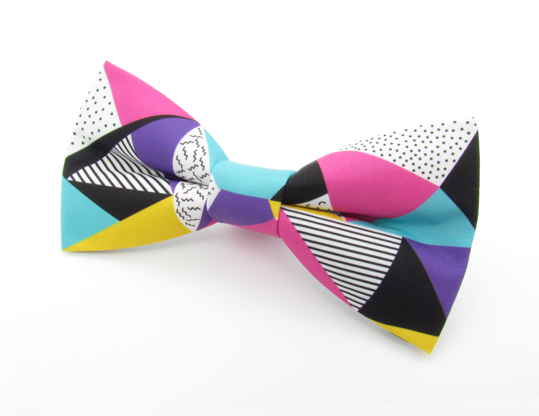 80's Funky Retro Pattern Bowtie Set - Image 7