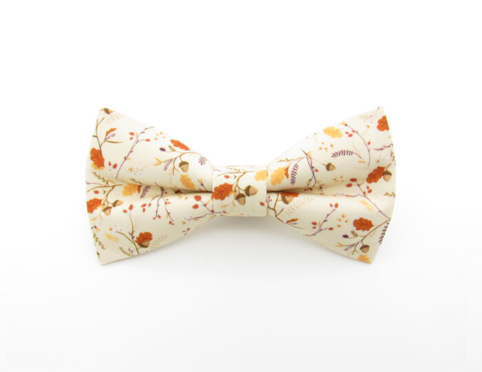 Autumn Woodland Bowtie & Faux Pocket Square
