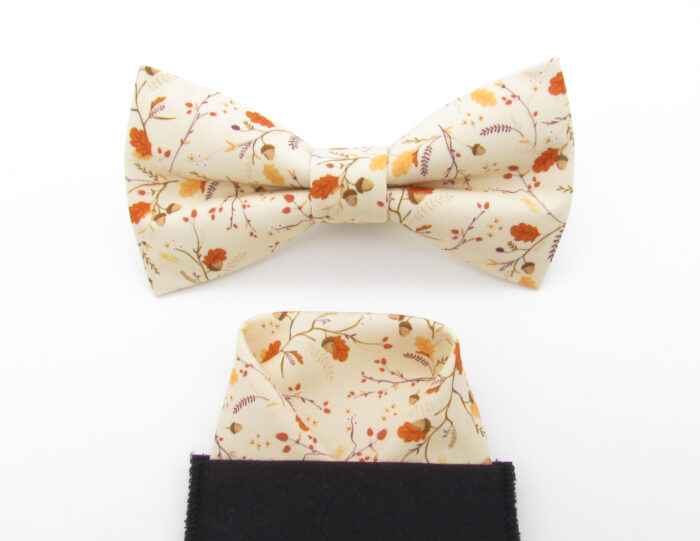 Autumn Woodland Bowtie & Faux Pocket Square - Image 5
