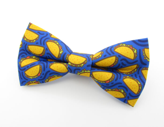 Blue Taco Bowtie & Faux Pocket Square - Image 3