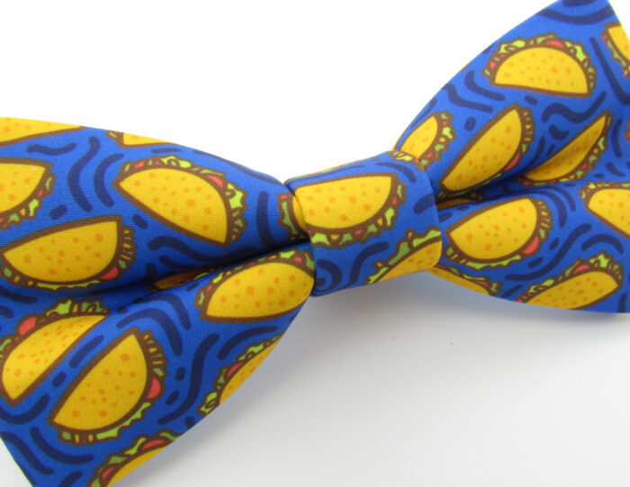 Blue Taco Bowtie & Faux Pocket Square - Image 4