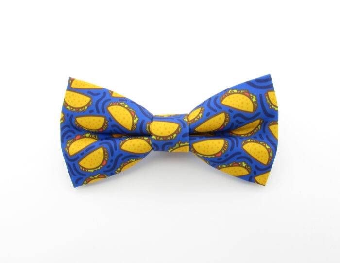 Blue Taco Bowtie & Faux Pocket Square