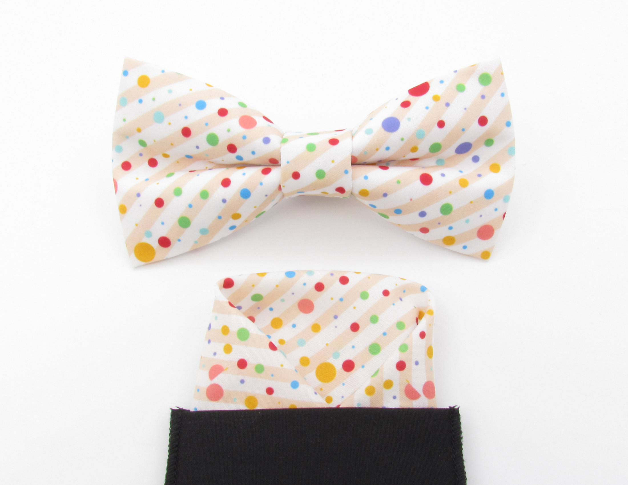 Stripy Polka Dot Bowtie Set - Image 5
