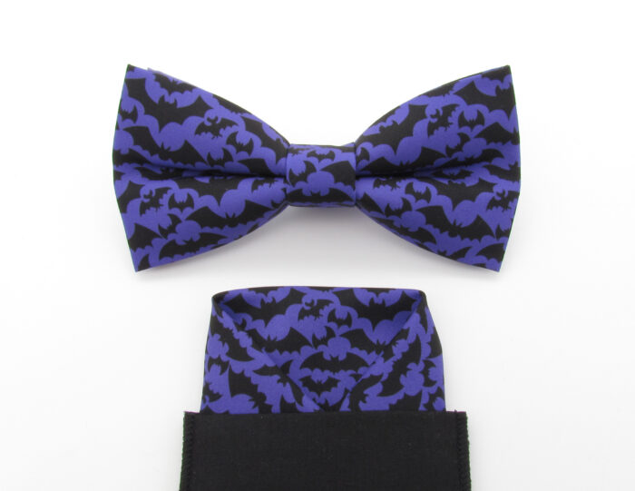 Vampire Bat Bowtie & Faux Pocket Square - Image 5