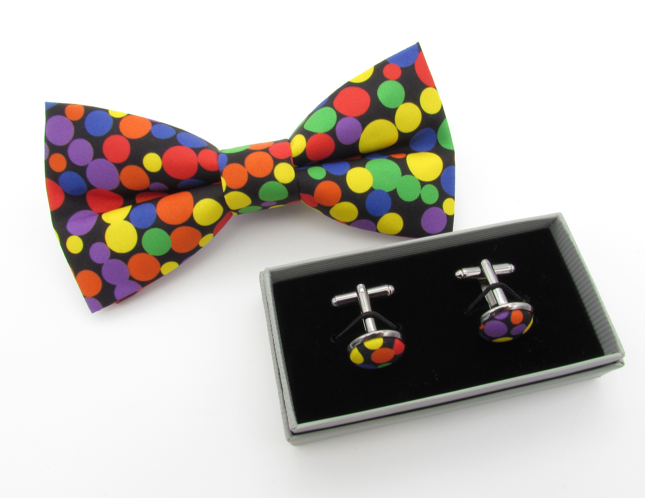 Bright Polka Dot Bowtie Set - Image 4