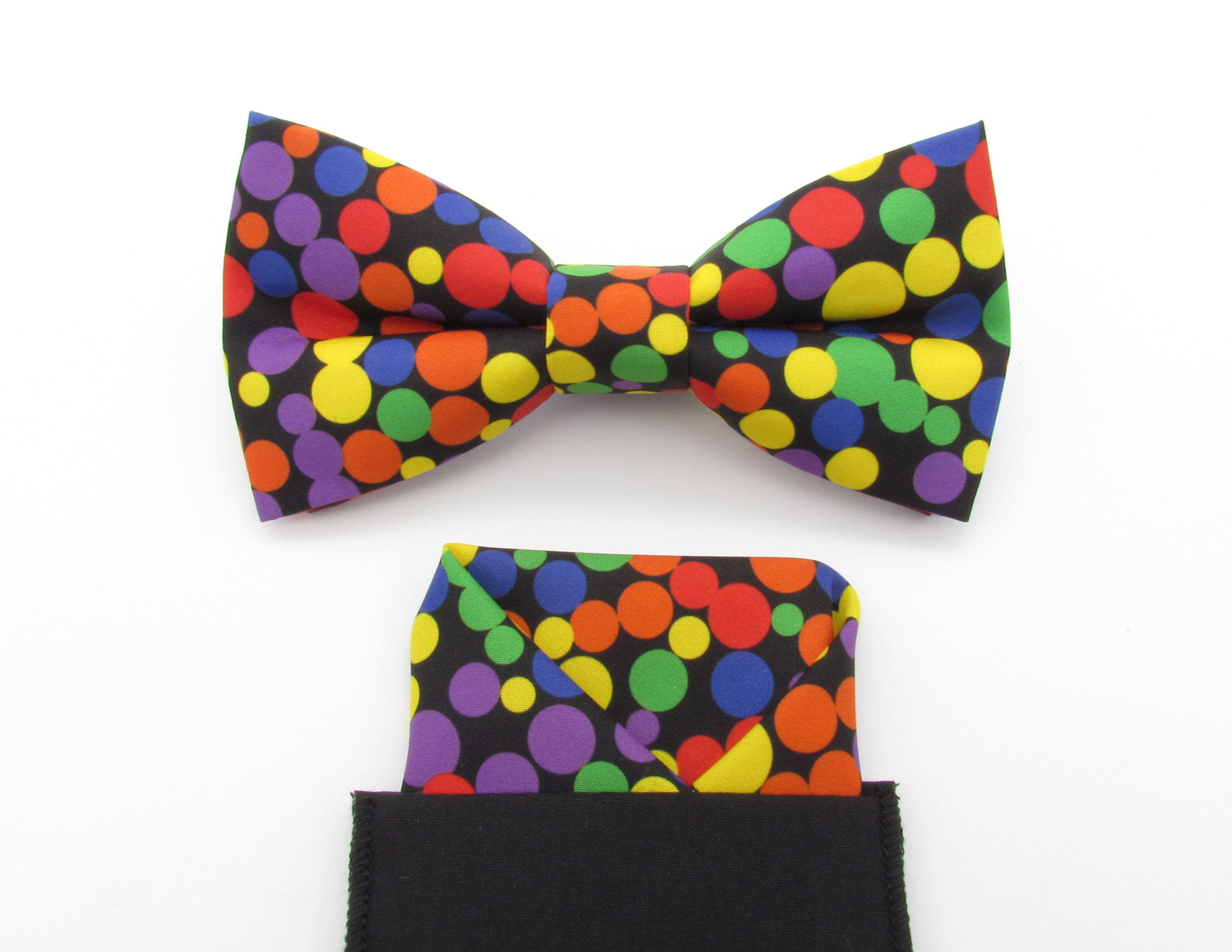 Bright Polka Dot Bowtie Set - Image 5