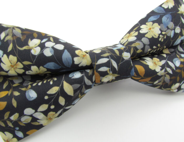 Wildflower Floral Bowtie & Faux Pocket Square - Image 4
